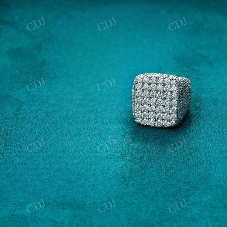 Round Cut Customized Hip Hop Ring For Men hip hop jewelry customdiamjewel   