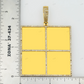 2.4 Inch Multi Square Moissanite Photo Pendant hip hop jewelry customdiamjewel