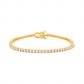 Lab Grown Diamond 10K Solid Gold Tennis Bracelet CustomDiamJewel