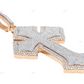 Rose/White/Yellow Gothic Cross Pendant hip hop jewelry CustomDiamJewel