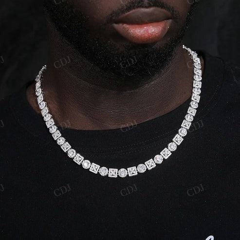 Antique Customized Design Set Lab Grown Diamond Necklace For Women hip hop jewelry CustomDiamJewel