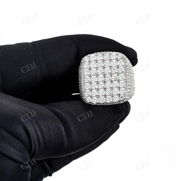 Round Cut Customized Hip Hop Ring For Men hip hop jewelry customdiamjewel   