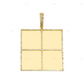 2.4 Inch Multi Square Moissanite Photo Pendant hip hop jewelry customdiamjewel