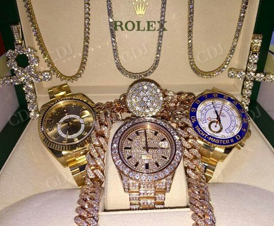 Hip Hop Style Moissanite Rolex Watches For Men customdiamjewel