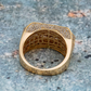 925 Sterling Silver Baguette Moissanite Hip Hop Ring hip hop jewelry customdiamjewel