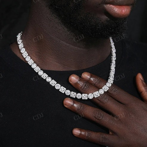 Antique Customized Design Set Lab Grown Diamond Necklace For Women hip hop jewelry CustomDiamJewel