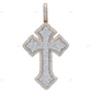 Rose/White/Yellow Gothic Cross Pendant hip hop jewelry CustomDiamJewel