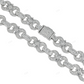 16.75 CTW Round And Baguette Diamond Infinity Link Chain hip hop jewelry CustomDiamJewel