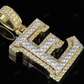 1.5" 1.75 CTW 18k Solid Gold 'E' Initial Custom Letter Diamond Pendant CustomDiamJewel
