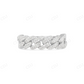 10K White Gold Cuban Lab Grown Diamond Band Ring hip hop jewelry CustomDiamJewel