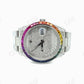 Rainbow Bezel Rolex Iced Out Moissanite Watch customdiamjewel