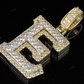 1.5" 1.75 CTW 18k Solid Gold 'E' Initial Custom Letter Diamond Pendant CustomDiamJewel