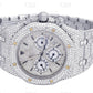 Mens Audemars Piguet Royal Oak Chrono Moissanite Diamond Watch customdiamjewel