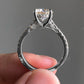 Round Cut Prong Set Lab Grown Diamond Ring