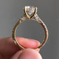 Round Cut Prong Set Lab Grown Diamond Ring