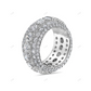 S925 Sterling Silver Moissanite Eternity Wedding Band hip hop jewelry customdiamjewel