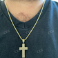 14K Gold Cross Crucifix Hip Hop Mens Pendant  customdiamjewel   