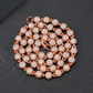 6MM Iced Out Ball Design Rose Gold Chain hip hop jewelry CustomDiamJewel