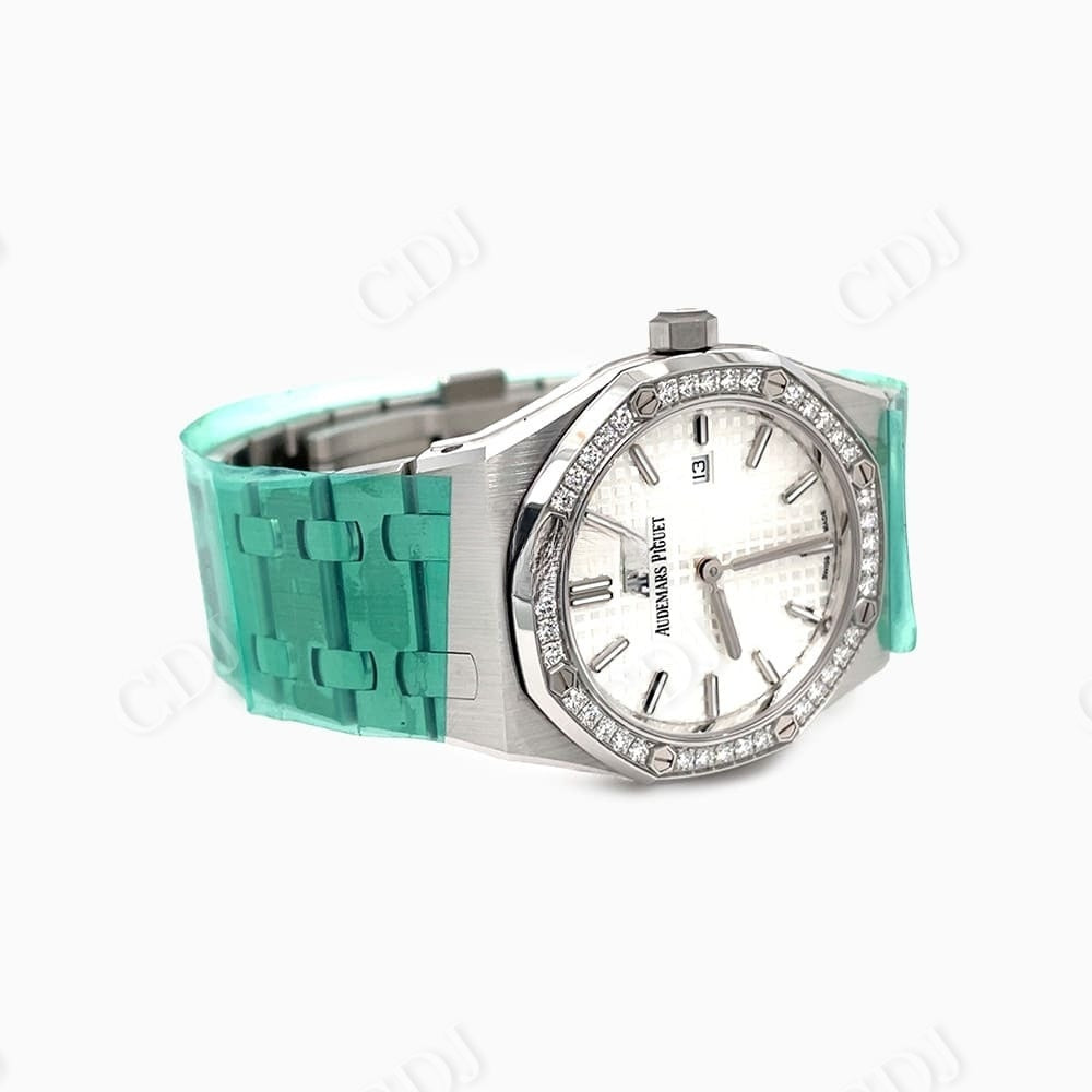 Full White Audemars Piguet Diamond On Bezel Watch customdiamjewel