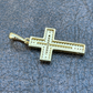 14K Gold Cross Crucifix Hip Hop Mens Pendant  customdiamjewel   