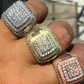 Hip Hop Moissanite Fully Iced Out Men's Rings  customdiamjewel   