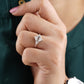 Hexagon Cut Lab-Grown Diamond Ring