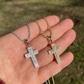 14K Gold Cross Crucifix Hip Hop Mens Pendant  customdiamjewel   