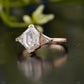 Hexagon Cut Lab-Grown Diamond Ring