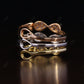 0.60CT Round Real Diamond Bow Wedding Band  customdiamjewel   