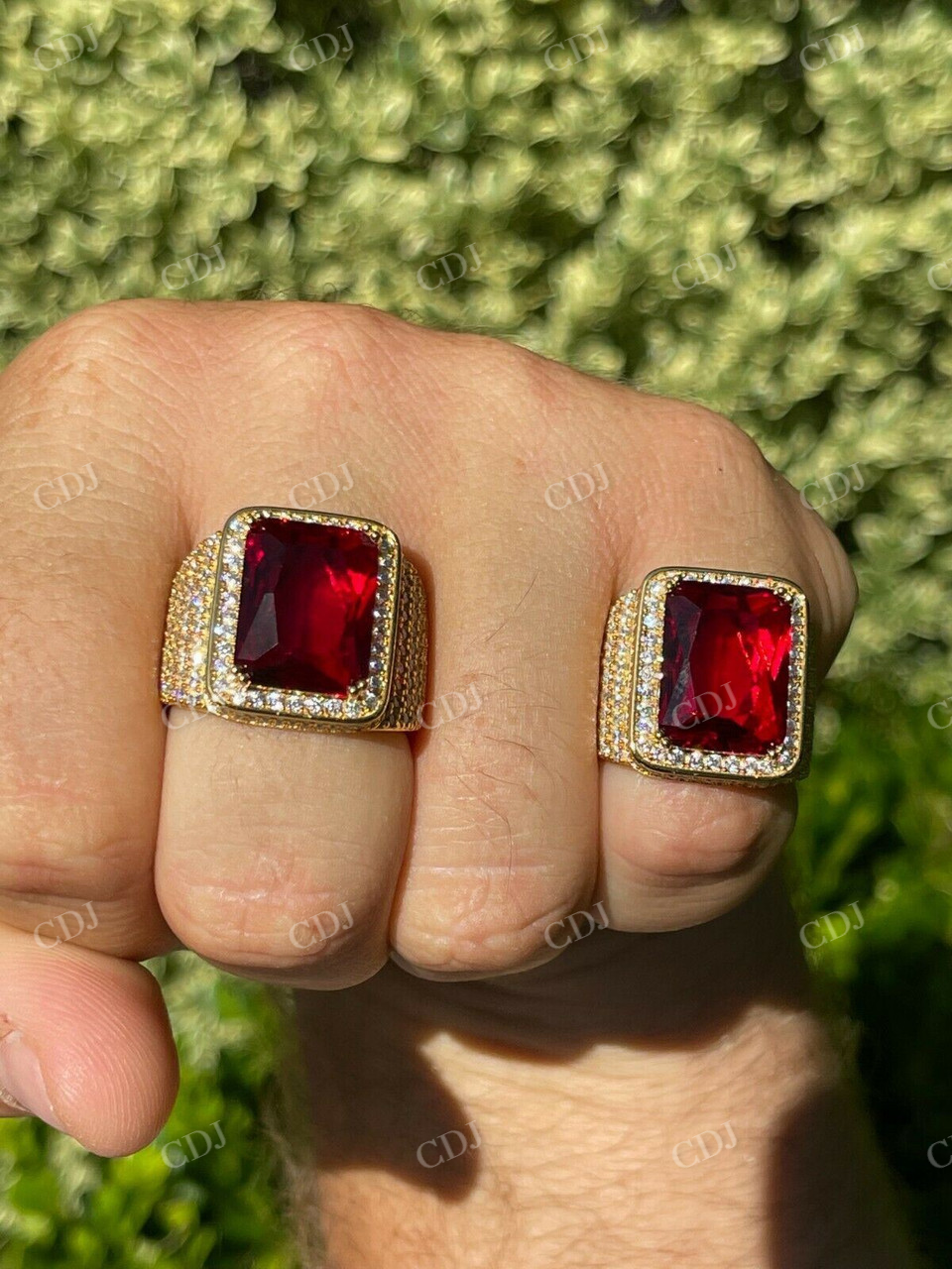 Mens Iced Diamond Hip Hop Ring  customdiamjewel   