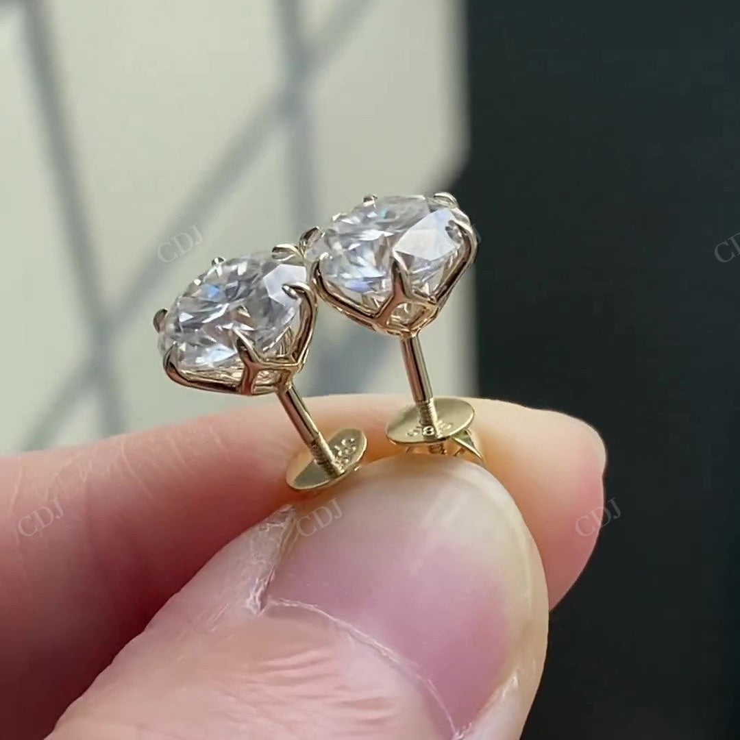Classic Lab Grown Diamond Tulip Set Earrings