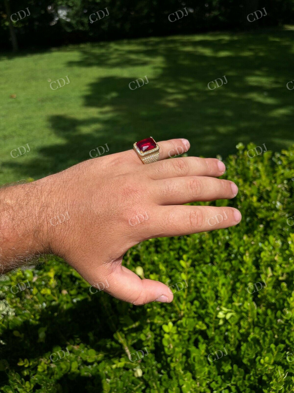 Mens Iced Diamond Hip Hop Ring  customdiamjewel   