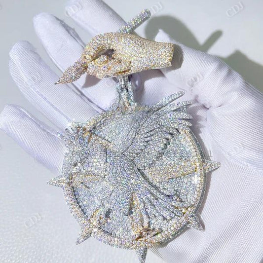 Custom Made Bird Eagle Diamond Pendant For Men  customdiamjewel   