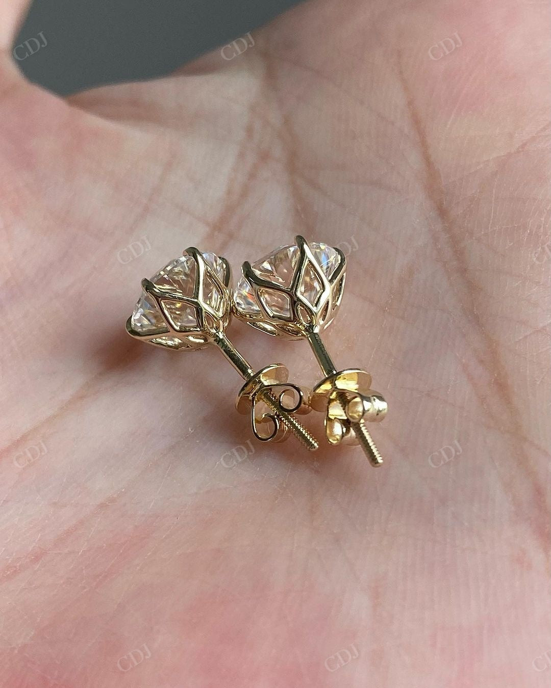 Classic Lab Grown Diamond Tulip Set Earrings