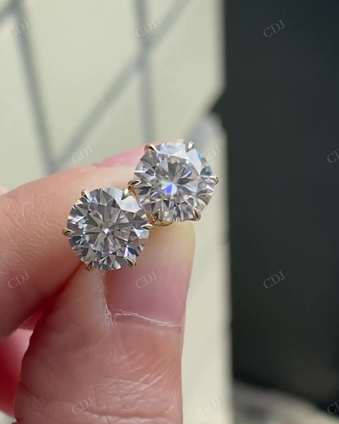 Classic Lab Grown Diamond Tulip Set Earrings