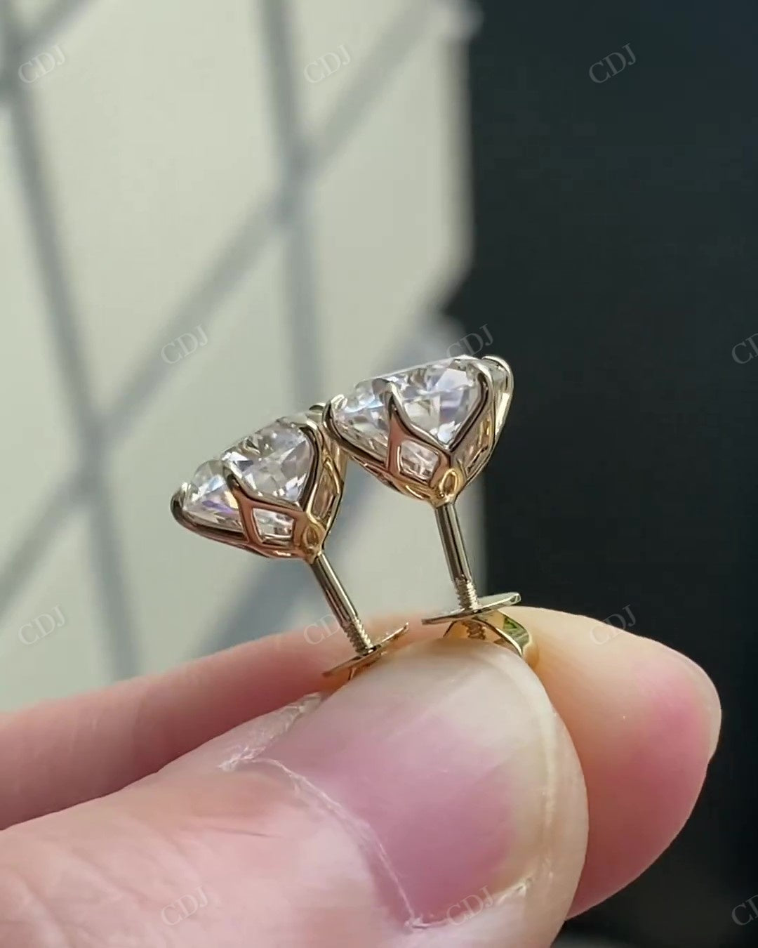 Classic Lab Grown Diamond Tulip Set Earrings