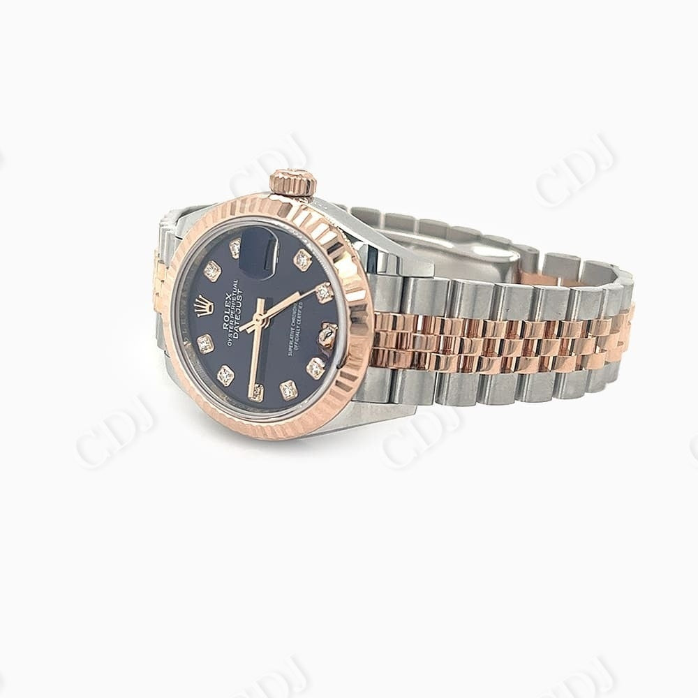 28MM Rolex Date Just Jubilee Watch for Ladies customdiamjewel