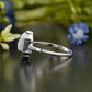 Salt and Pepper Hexagon Diamond Ring