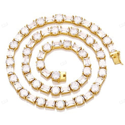 Emerald Round Diamond Hip Hop Chain hip hop jewelry CustomDiamJewel