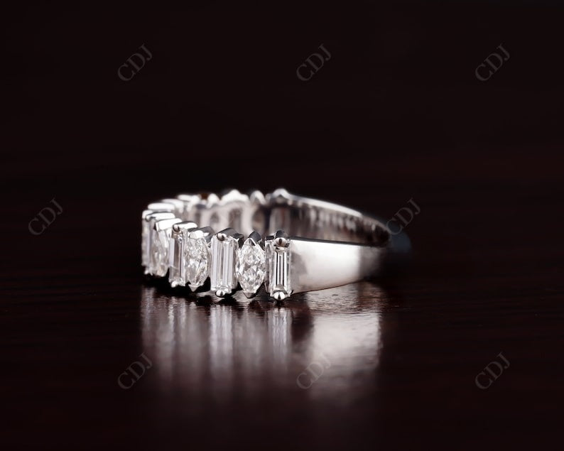 1.60CT Baguette and Marquise Real Diamond Wedding Band  customdiamjewel   