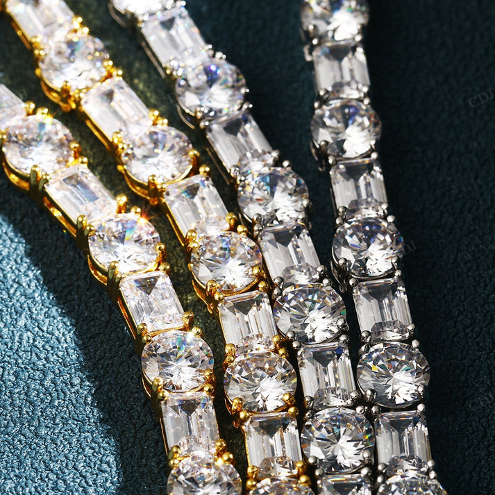 Emerald Round Diamond Hip Hop Chain hip hop jewelry CustomDiamJewel