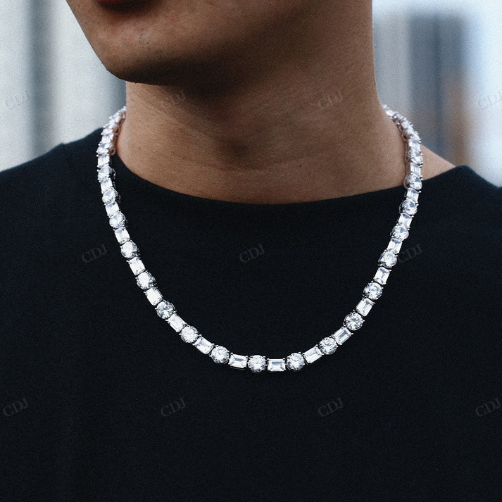 Emerald Round Diamond Hip Hop Chain hip hop jewelry CustomDiamJewel