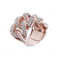 14k Gold Men’s Moissanite Cuban Link Ring hip hop jewelry customdiamjewel