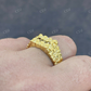 Baguette Diamonds Nugget Iced out men's Ring  customdiamjewel   