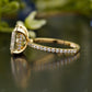 Radiant Moissanite Diamond Four-Prong Ring