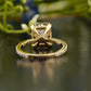 Radiant Moissanite Diamond Four-Prong Ring