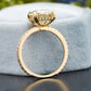 Radiant Moissanite Diamond Four-Prong Ring
