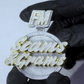 Hip Hop Customized Iced out Letter In Disk Pendant hip hop jewelry CustomDiamJewel   