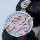 Hip Hop Customized Iced out Letter In Disk Pendant hip hop jewelry CustomDiamJewel   