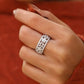 Vintage Wide Natural Diamond Full Eternity Wedding Band  customdiamjewel   
